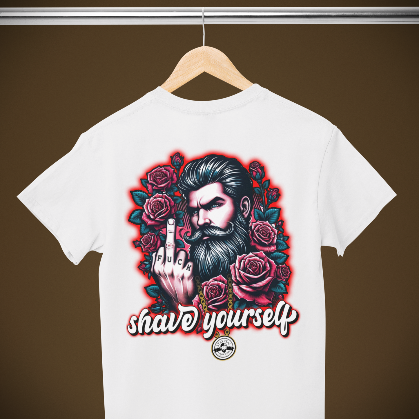 SHAVE YOURSELF-VACANCY Oversized Shirt