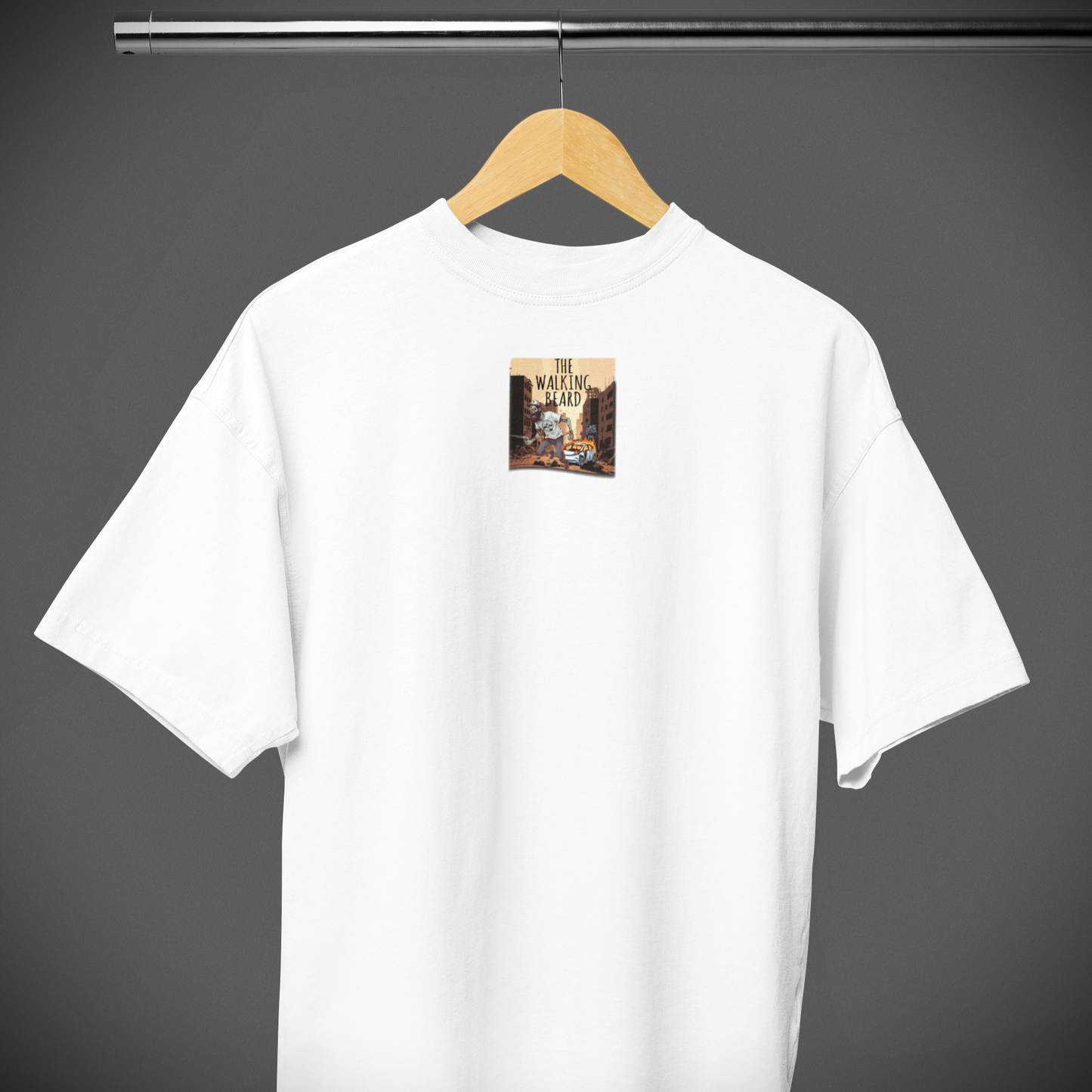 THE WALKING BEARD-VACANCY Oversized Shirt
