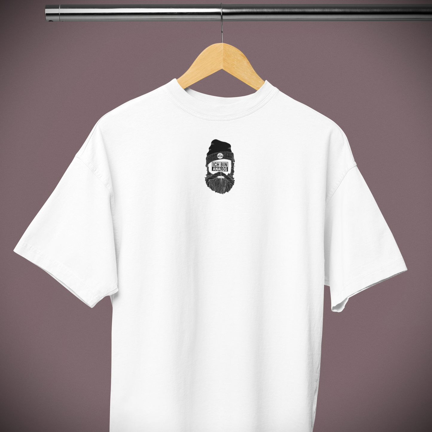 ICH BIN ANALOG-VACANCY Oversized Shirt