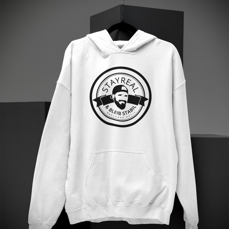 Stay Real & Bleib Stabil-Hoodies Männer