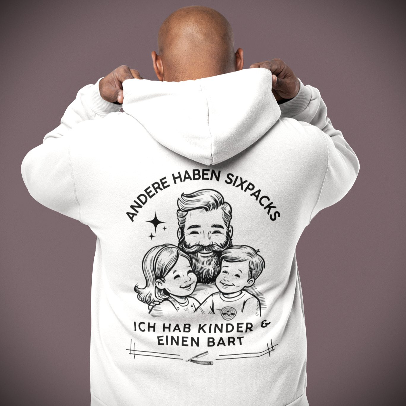 ANDERE HABEN SIXPACKS - ICH HAB KINDER & EINEN BART VACANCY Oversized Hoodie