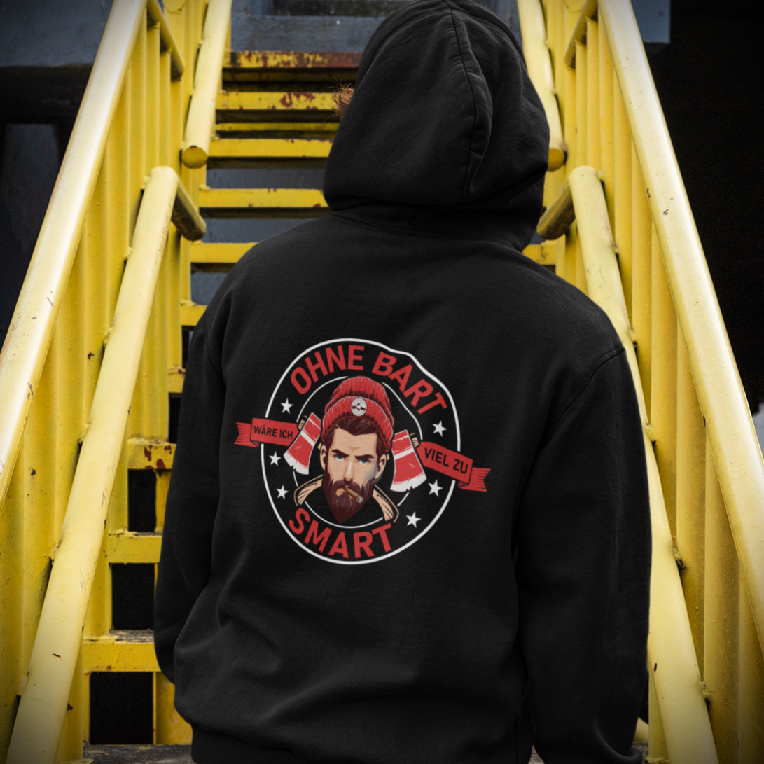 OHNE BART WÄRE ICH VIEL ZU SMART-VACANCY Oversized Hoodie